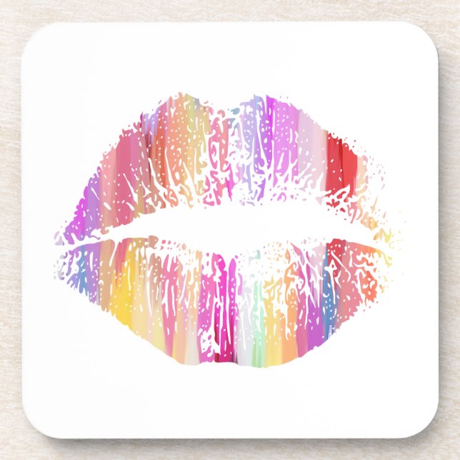 Posavasos Labios con Estilo #16 (Frente)