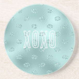 Posavasos Labios de Menta Brillo XOXO