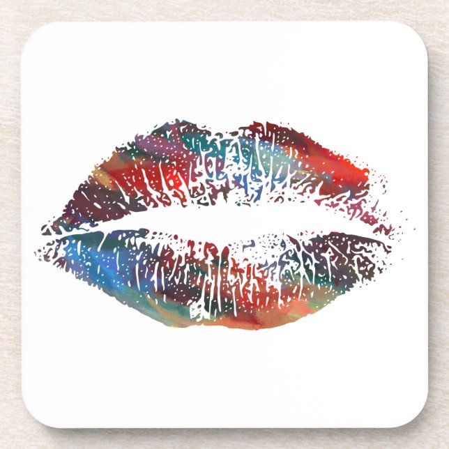 Posavasos Labios estilizados #5 (Frente)