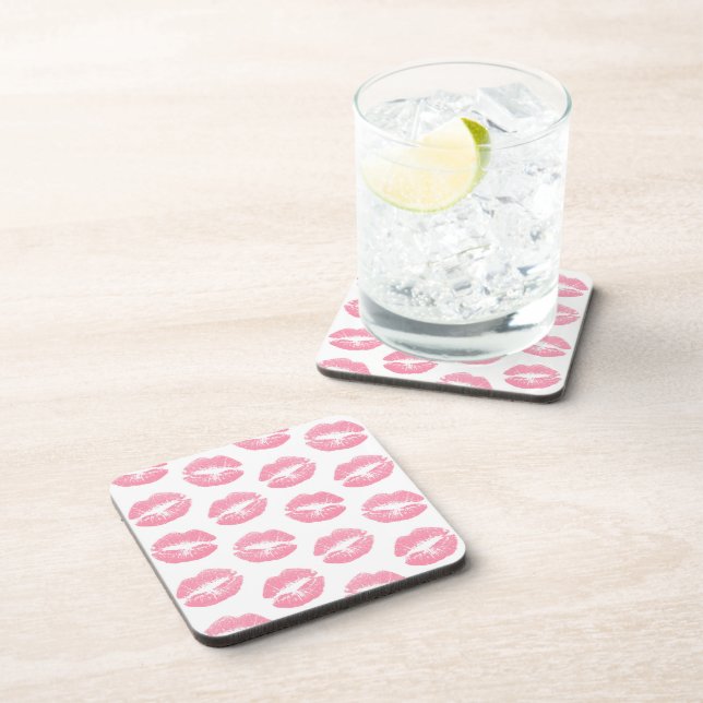 Posavasos Labios Rosados, Patrón De Labios, Palo De Labios R (Lado Derecho)