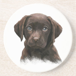 Posavasos Labrador de chocolate recuperador marrón