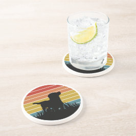 Posavasos Labrador Retro Sunset