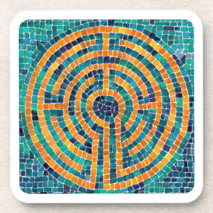 Posavasos LABYRINTH II Ataques de plástico duro - Blanco
