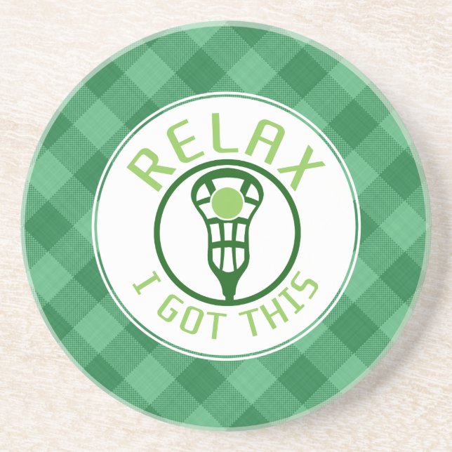 Posavasos Lacrosse ReLAX Tengo Esta Pascua De Piedra (Frente)