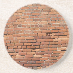 Posavasos Ladrillo, roca, pared de ladrillo de la serie de p