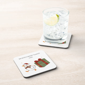 Posavasos Ladrón de Regalos Ganso Navidad Personalizado
