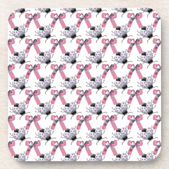 Posavasos Lady Bugs y Bows (Frente)