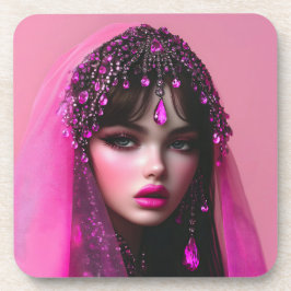 Posavasos Lady Pink Sapphire Coaster Set