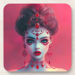 Posavasos Lady Ruby Hard Plastic Coaster Set