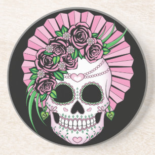 Posavasos Lady Sugar Skull