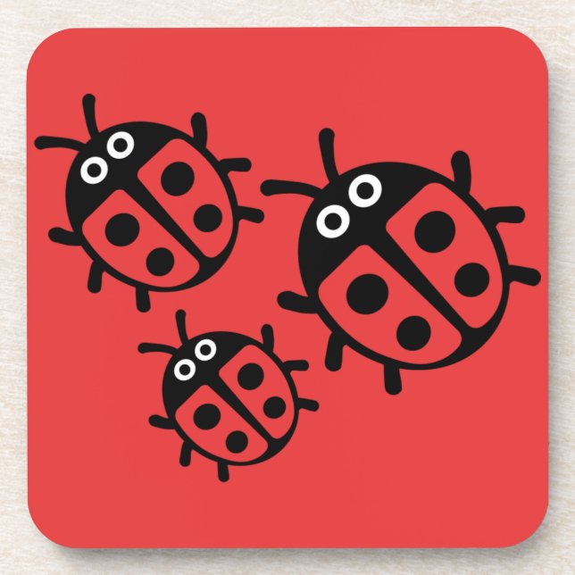 Posavasos ladybird y Ladybug (Frente)