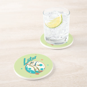 Posavasos Lagarto Divertido Más Tarde Humor Procrastinación