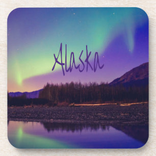 Posavasos Lago Alaska Northern Lights