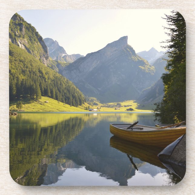 Posavasos Lago alpino en Suiza (Frente)