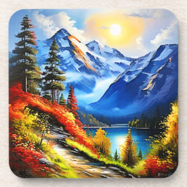 Posavasos Lago de montaña: Vista panorámica