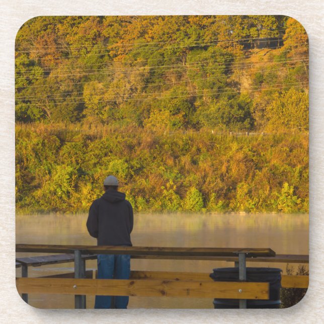 Posavasos Lago de Pesca de Otoño Springfield (Frente)