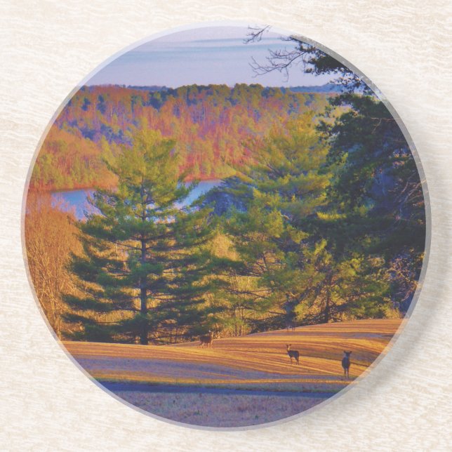 Posavasos Lago Deer & Mt (Frente)