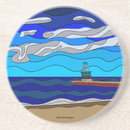 Posavasos Lago Michigan - Montaña Rusa de Arenisca