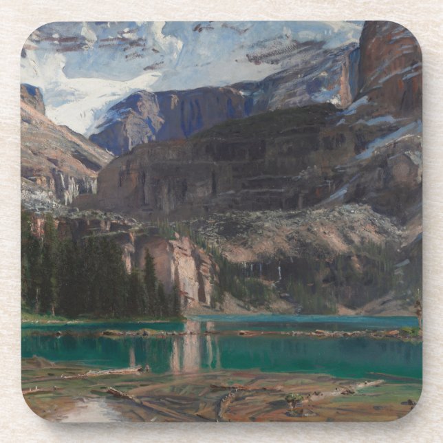 Posavasos Lago O'Hara por John Singer Sargent, arte victoria (Frente)