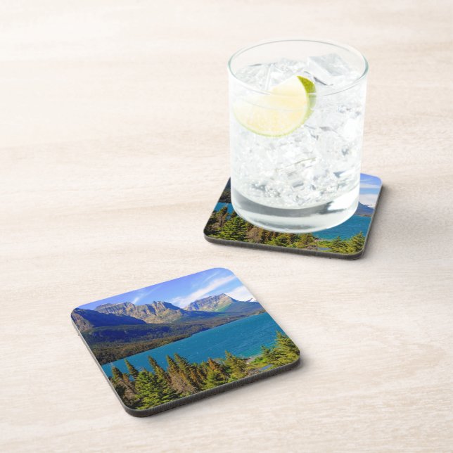 Posavasos Lago st. Mary, Parque Nacional Glacier, Montana (Lado Derecho)