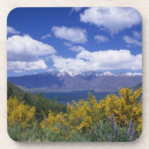 Posavasos Lago Wakatipu y The Remarkables, Queenstown,