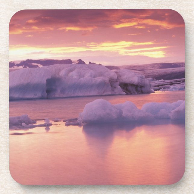 Posavasos Laguna de Europa, Islandia y Jokulsarlon (Frente)