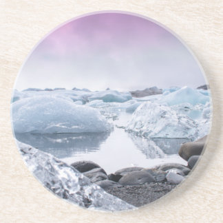 Posavasos Laguna del glaciar de Islandia