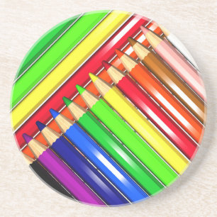 Posavasos lápices de colores