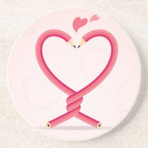 Posavasos Lápices en amor
