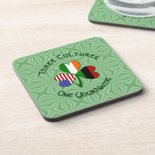 Posavasos Lapidario africano irlandés americano personalizad