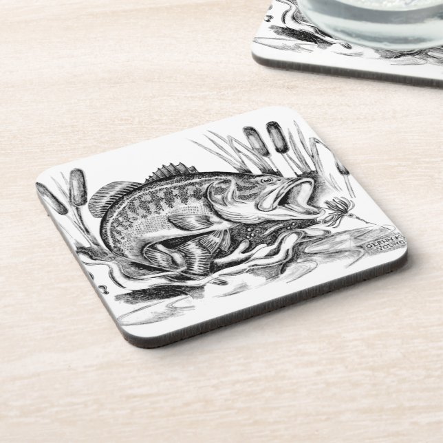 Posavasos Largemouth bass (Lado Izquierdo)