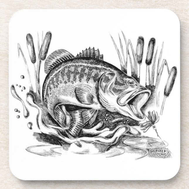 Posavasos Largemouth Bass (Frente)