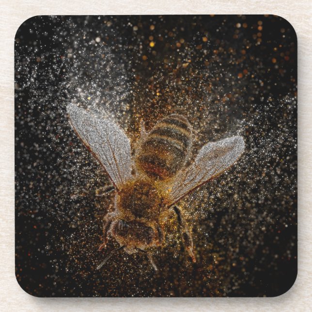 Posavasos Las abejas caídas son mágicas (Frente)