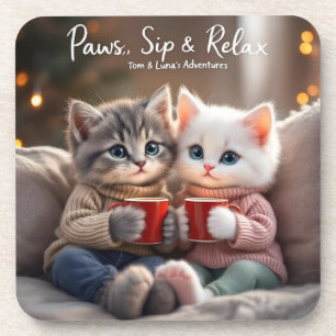 Posavasos Las Aventuras de Tom & Luna™ – “Patas, Sorbo & Rel