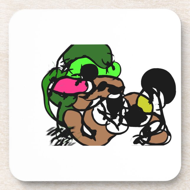 Posavasos Las cabras son divertidas (Frente)