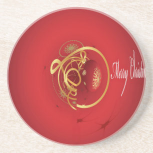 Posavasos Las campanas de jingle de los Navidades rojos tien