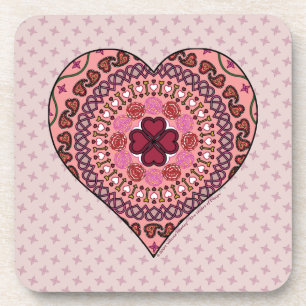 Posavasos Las Capas del Corazón Square Coaster