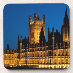 Posavasos Las Casas del Parlamento de noche en la ciudad de