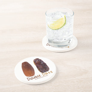 Posavasos Las dos fechas de SlipperyJoe ciruelas pasas arrug