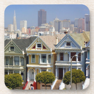 Posavasos Las famosas Painted Ladies de San Francisco