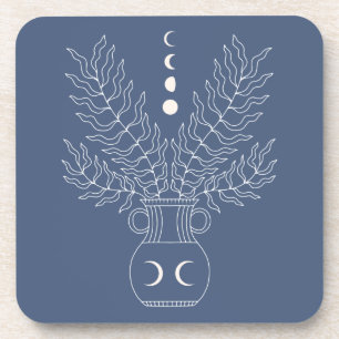 Posavasos Las fases de la luna dejan la alquimia follaje urn