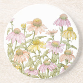 Posavasos Las flores acuarela Arte botánico