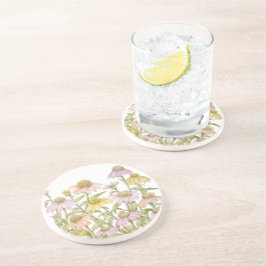 Posavasos Las flores acuarela Arte botánico
