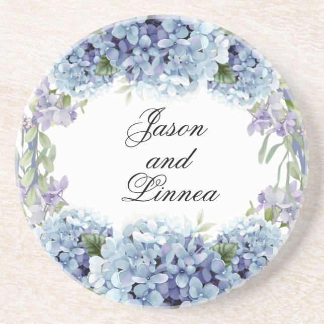 Posavasos Las Flores Olvidantes De Las Flores De Agua Elegan (Frente)