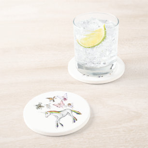 Posavasos Las hadas colorean el unicornio