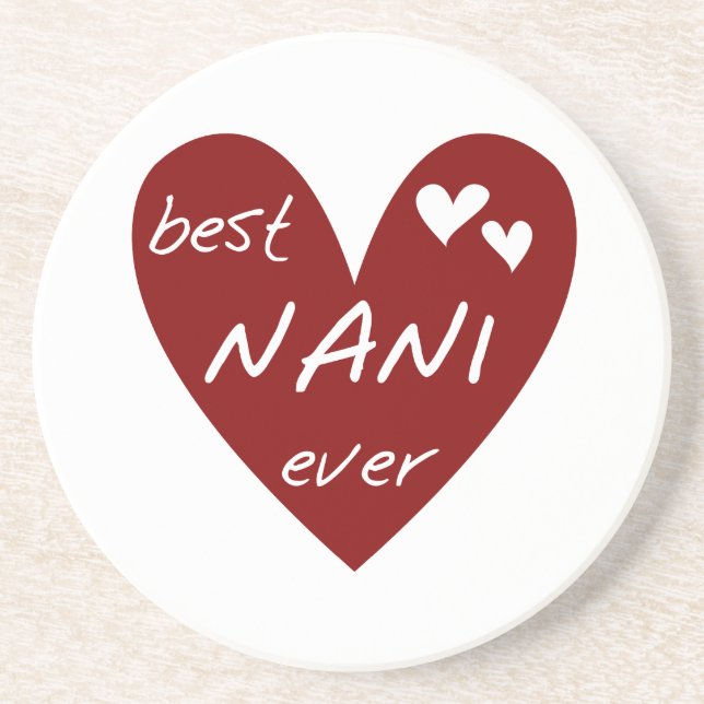 Posavasos Las mejores camisetas y regalos de Nani del (Frente)