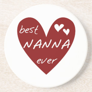 Posavasos Las mejores camisetas y regalos de Nanna del coraz