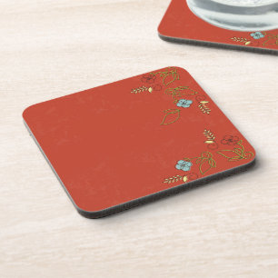 Posavasos Las Montañas Rojas De Tomate Hacen Frío El Drenaje