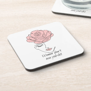 Posavasos Las mujeres no te deben las galas respaldadas por