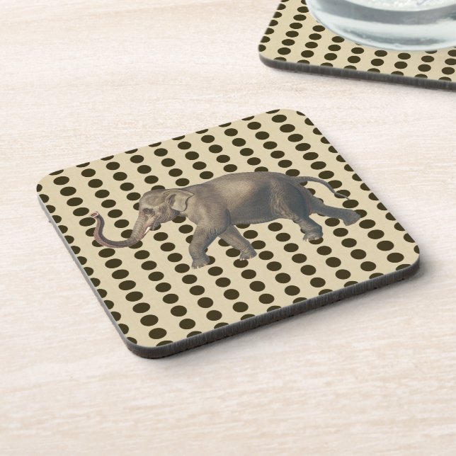 Posavasos Las picaduras de chocolate con elefante (Lado Izquierdo)